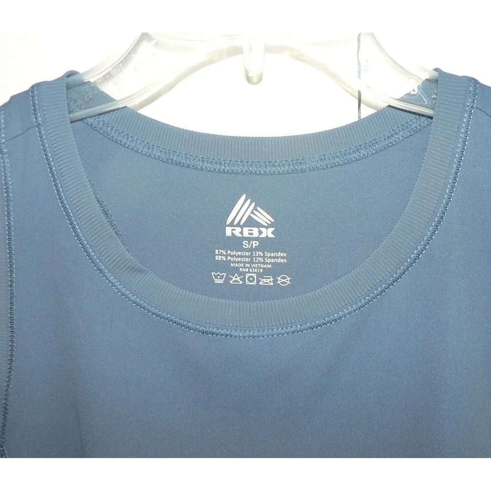 RBX Active Women's Quick Dry Sleeveless Racerback Workout Tank in Blue Small - Picture 5 of 9